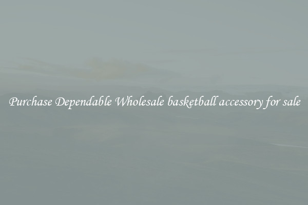 Purchase Dependable Wholesale basketball accessory for sale