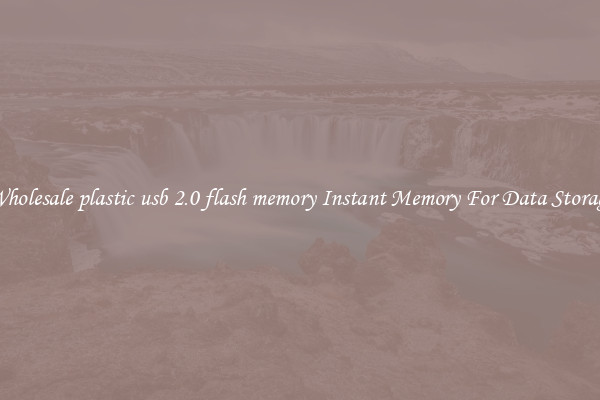 Wholesale plastic usb 2.0 flash memory Instant Memory For Data Storage