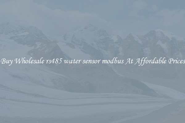 Buy Wholesale rs485 water sensor modbus At Affordable Prices