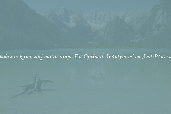 Wholesale kawasaki motor ninja For Optimal Aerodynamism And Protection