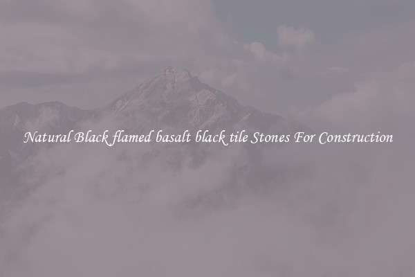 Natural Black flamed basalt black tile Stones For Construction