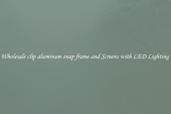 Wholesale clip aluminum snap frame and Screens with LED Lighting 