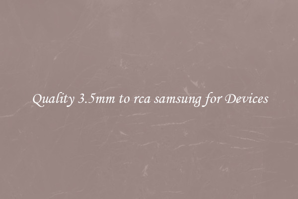 Quality 3.5mm to rca samsung for Devices