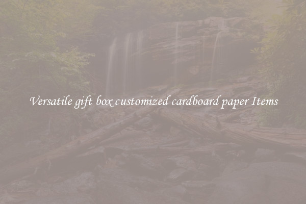 Versatile gift box customized cardboard paper Items