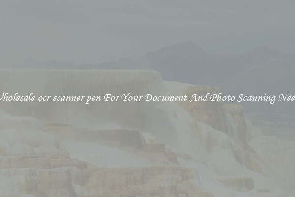 Wholesale ocr scanner pen For Your Document And Photo Scanning Needs